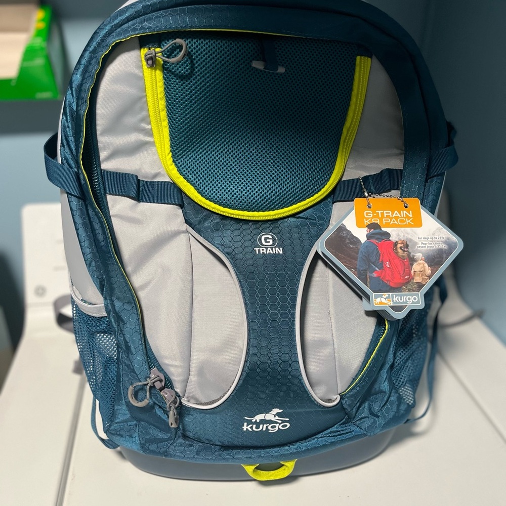 Kurgo G-Train K9 Pack - Blue and Gray
